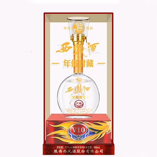 [정품]시펑주, 년분봉장V10(西凤酒. 年份封藏V10) 500ml, 52%Vol