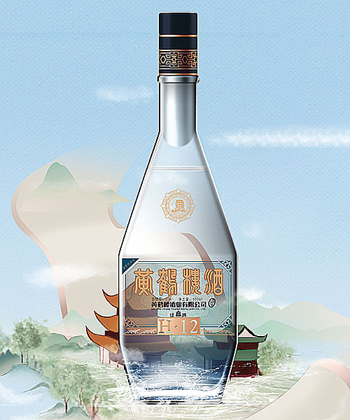 [정품]황허뤄주, 경전H12(黄鹤楼酒, 经典H12) 500ml, 53%Vol
