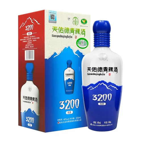 [정품]텐요우더칭커주(天佑德青稞酒),고원해발3200(高原海拔3200).500ml. 46%vol