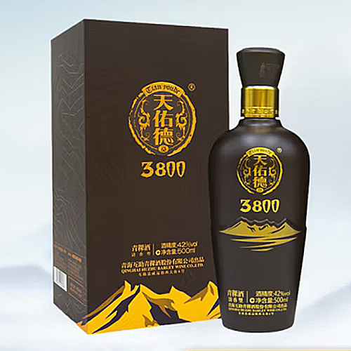 [정품]텐요우더칭커주(天佑德青稞酒),고원해발3800(高原海拔3800).500ml. 42%vol