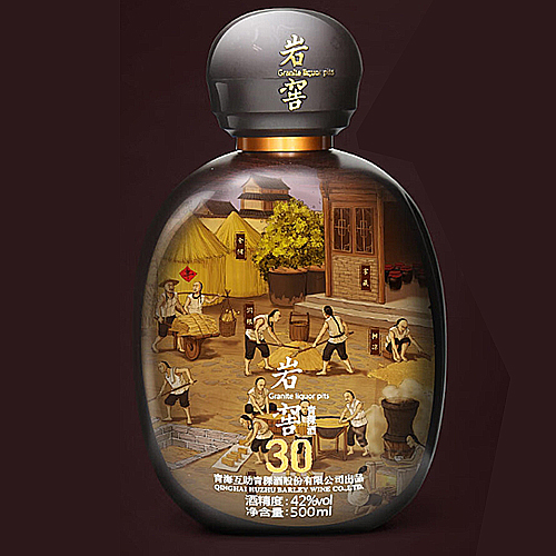 [정품]텐요우더칭커주(天佑德青稞酒),암교30(岩窖30).500ml. 42%vol