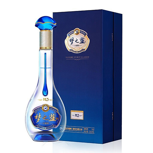 [정품]양허란스징덴, 몽지람M3 (洋河蓝色经典, 梦之蓝M3) 550ml, 45%Vol