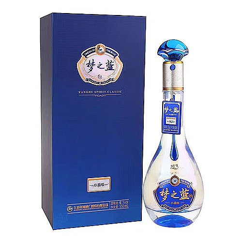 [정품]양허란스징덴, 몽지람M3 (洋河蓝色经典, 梦之蓝M3) 550ml, 45%Vol