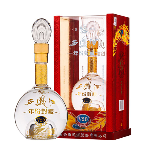 [정품]시펑주, 년분봉장V20(西凤酒. 年份封藏V20) 500ml, 52%Vol