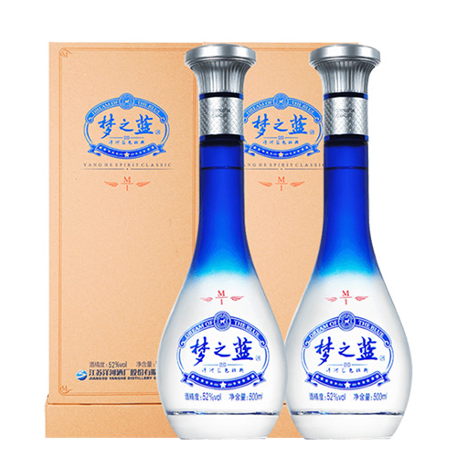 [정품]양허란스징덴, 몽지람 M1 (洋河蓝色经典, 梦之蓝M1) 500ml, 45/52%Vol