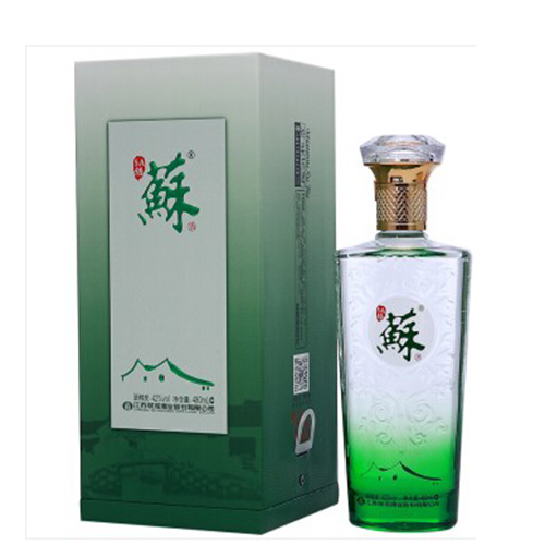 [정품]쌍꿔우, 소주 5A녹소(双沟, 苏酒 5A级绿苏) 480ml, 42%Vol