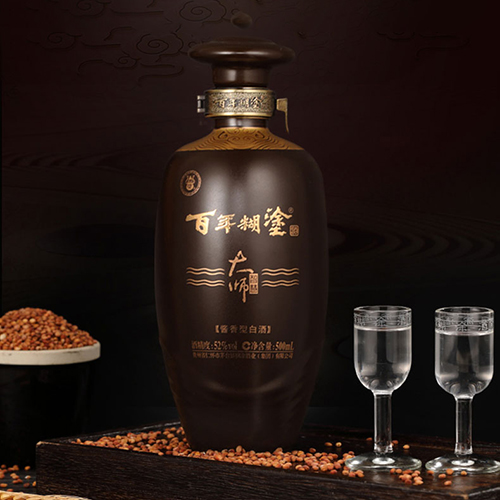 [정품]바이니엔후투. 대사지혜.진장급(百年糊涂,大师智慧珍藏级) 500ml, 52%Vol