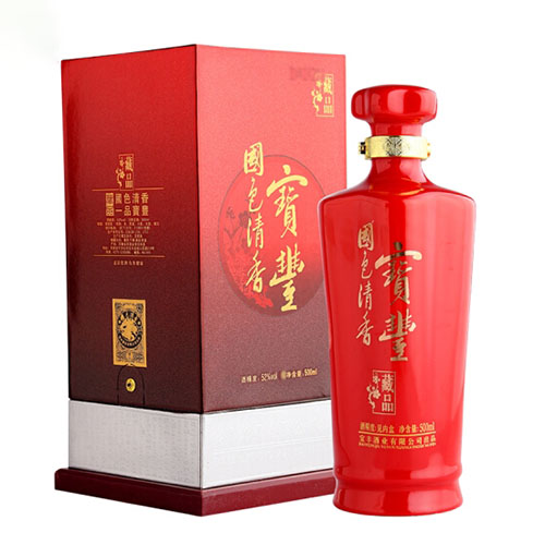 [정품]빠오펑주, 국색청향,장품(宝丰酒, 国色清香,藏品) 500ml, 52%Vol