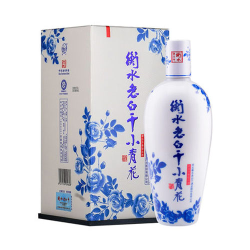 [정품]헝쉐이라오바이간. 소청화(衡水老白干.小青花) 500ml, 50%Vol