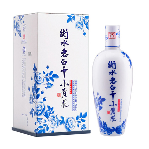 [정품]헝쉐이라오바이간. 소청화(衡水老白干.小青花) 500ml, 50%Vol