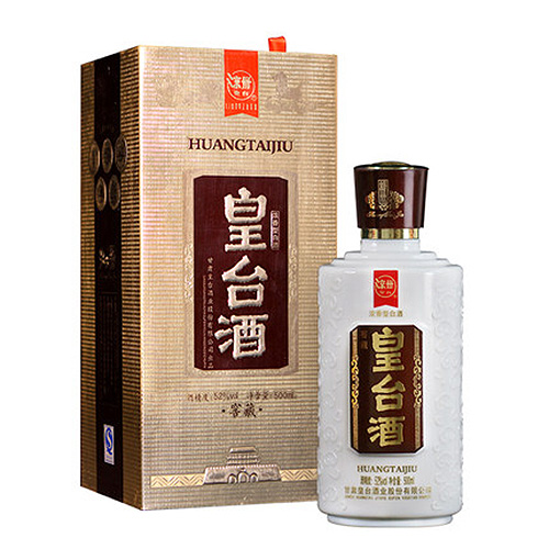 [정품]황타이주. 교장금장(皇台酒. 窖藏金奖) 500ml. 52%vol.