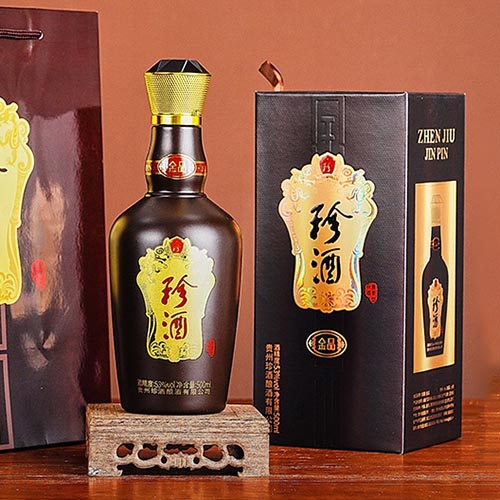 [정품]쩐주, 금품(珍酒. 金品) 500ml, 53%Vol