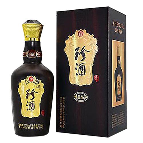 [정품]쩐주, 금품(珍酒. 金品) 500ml, 53%Vol