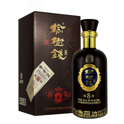 [정품]료수첸주. 진교8(榆树钱酒, 陈窖 8) 500ml, 52%Vol