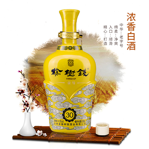 [정품]료수첸주. 30년(榆树钱酒, 30年) 500ml, 41.8%Vol