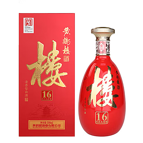 [정품]황허뤄주, 루16(黄鹤楼酒, 楼16) 500ml, 53%Vol