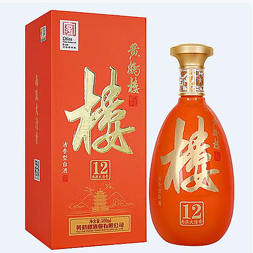 [정품]황허뤄주, 루12(黄鹤楼酒, 楼12) 500ml, 53%Vol