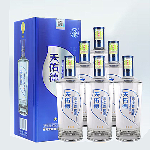 [정품]텐요우더칭커주(天佑德青稞酒),생태3성(生态3星).500ml. 45%vol