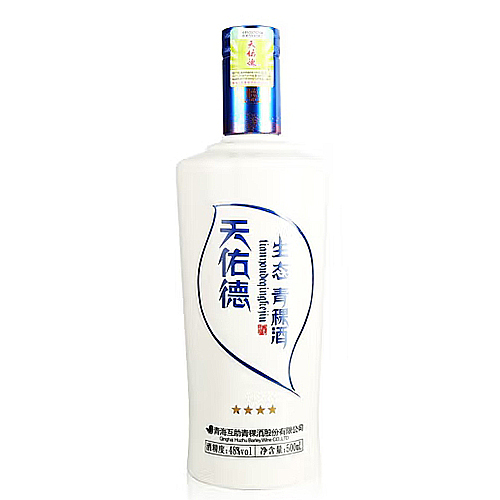 [정품]텐요우더칭커주(天佑德青稞酒),생태4성(生态4星).500ml. 48%vol