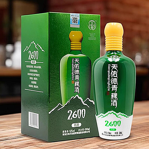 [정품]텐요우더칭커주(天佑德青稞酒),고원해발2600(高原海拔2600).500ml. 52%vol