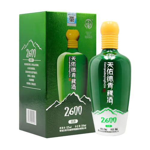 [정품]텐요우더칭커주(天佑德青稞酒),고원해발2600(高原海拔2600).500ml. 52%vol