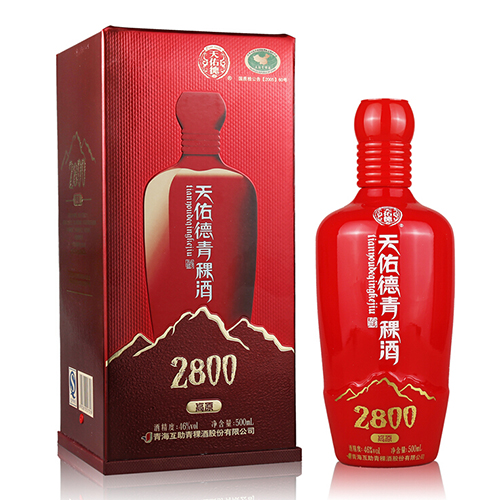 [정품]텐요우더칭커주(天佑德青稞酒),고원해발2800(高原海拔2800).500ml. 46%vol