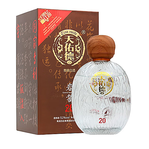 [정품]텐요우더칭커주(天佑德青稞酒),암교20(岩窖20).500ml. 52%vol