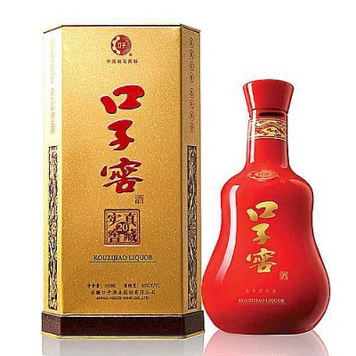 [정품]커우즈쟈오(口子窖). 20년형(二十年型) 500ml, 50%Vol