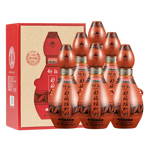 [정품]양샤오차이타오팡(仰韶彩陶坊),지리존향판(地利尊享版) 50ml 70%vol + 500ml 46%vol