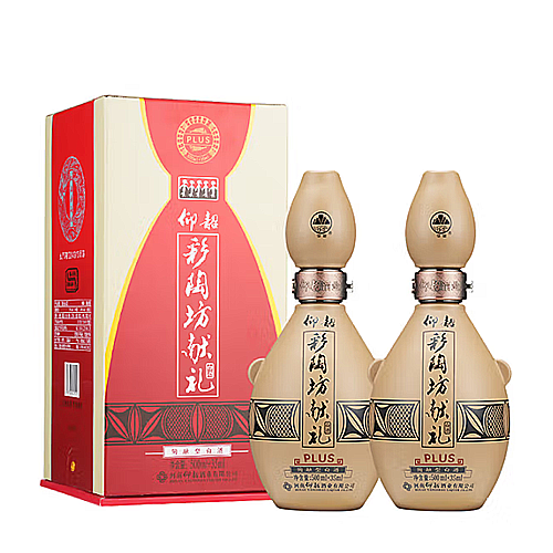 [정품]양샤오차이타오팡(仰韶彩陶坊),헌례존향판(献礼尊享版) 35ml 70%vol + 500ml 46%vol
