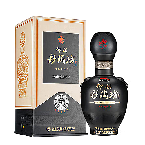 [정품]양샤오차이타오팡(仰韶彩陶坊),흑금오성인화(黑金五星人和) 46% 450ml+70% 50ml