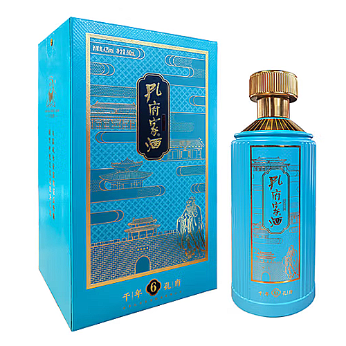 [정품]콩푸쟈주(孔府家酒). 천년공부6(千年孔府6) 500ml, 42%vol.