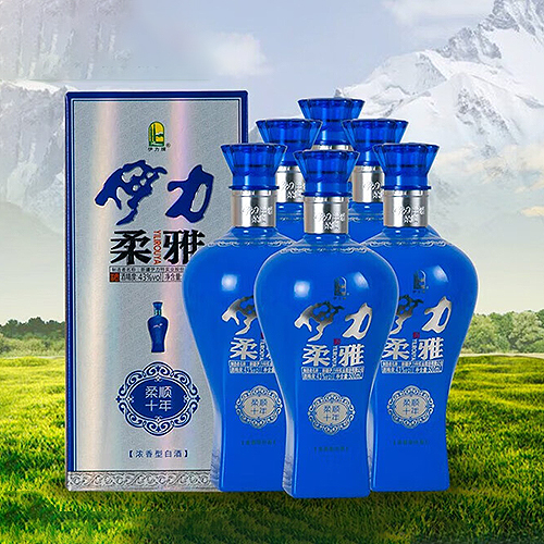 [정품]이리터주(伊力特酒), 유아유순10년(柔雅柔顺十年) 500ml, 43%Vol,