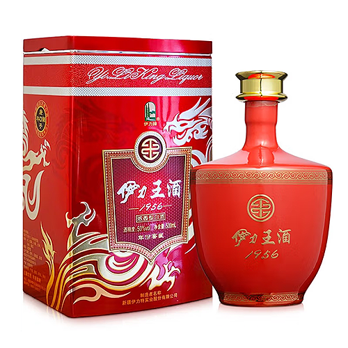 [정품]이리터주(伊力特酒), 이력왕주1956 홍왕(伊力王酒1956 红王) 500ml, 50%Vol,