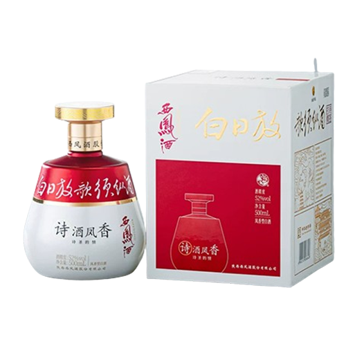 [정품]시펑주(西凤酒). 시주봉향(诗酒凤香) 시성적정(诗圣的情) 52%Vol. 500ml