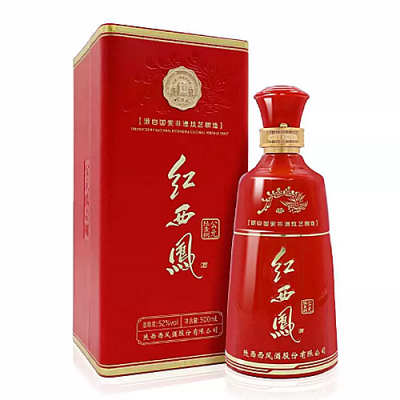 [정품]시펑주(西凤酒). 홍서봉,공원618(红西凤公元618) 52%Vol. 500ml