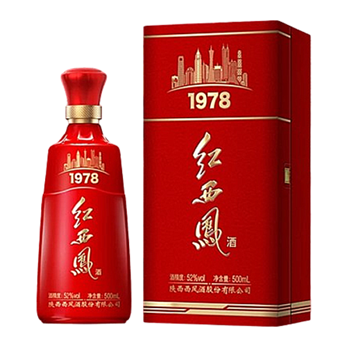 [정품]시펑주(西凤酒). 홍서봉1978(红西凤1978) 52%Vol. 500ml