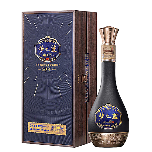 [정품]양허란스징덴(洋河蓝色经典) 몽지람(梦之蓝) 수공반 20년(手工班 20年) 52%Vol. 500ml